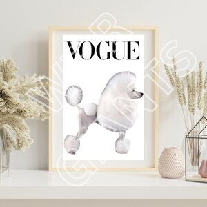 Vogue Continental Poodle 11x17 Art Print